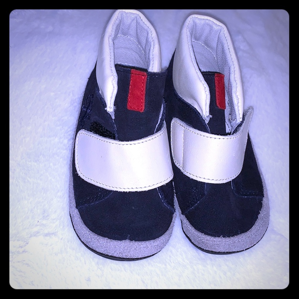 CHRISTIAN LACROIX BABY BOYS NAVY SUEDE HIGH TOP
